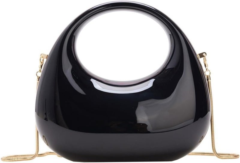 GSYPS Acrylic Handbags for Women Cute Acrylic Clutch Small Unique Purse Trendy Metal Evening Bag for Party Cocktail - Image 1